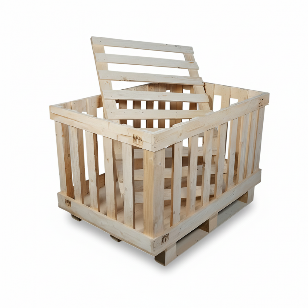 Kafes Sandık, havalandırmalı ve dayanıklı taşıma çözümü