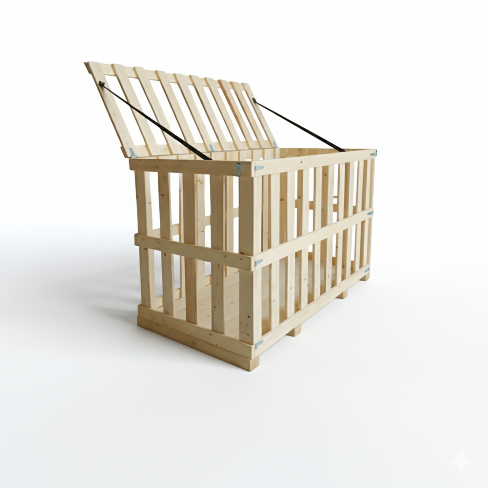 Ahşap Kafes Sandık Detay