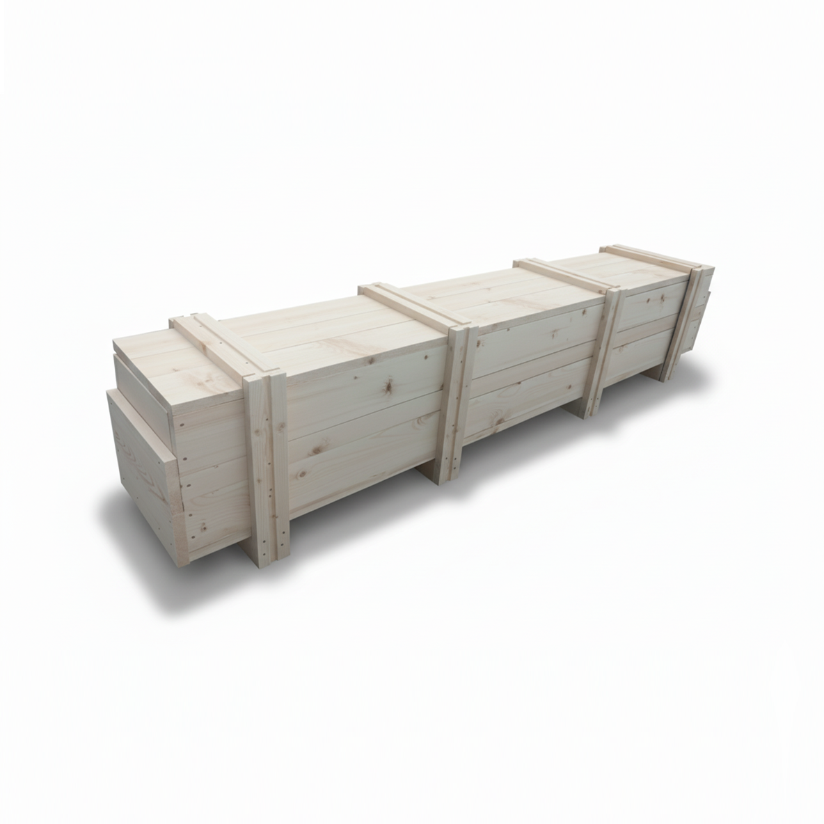 Ahşap Makine Sandığı, ağır makineler için dayanıklı sandık